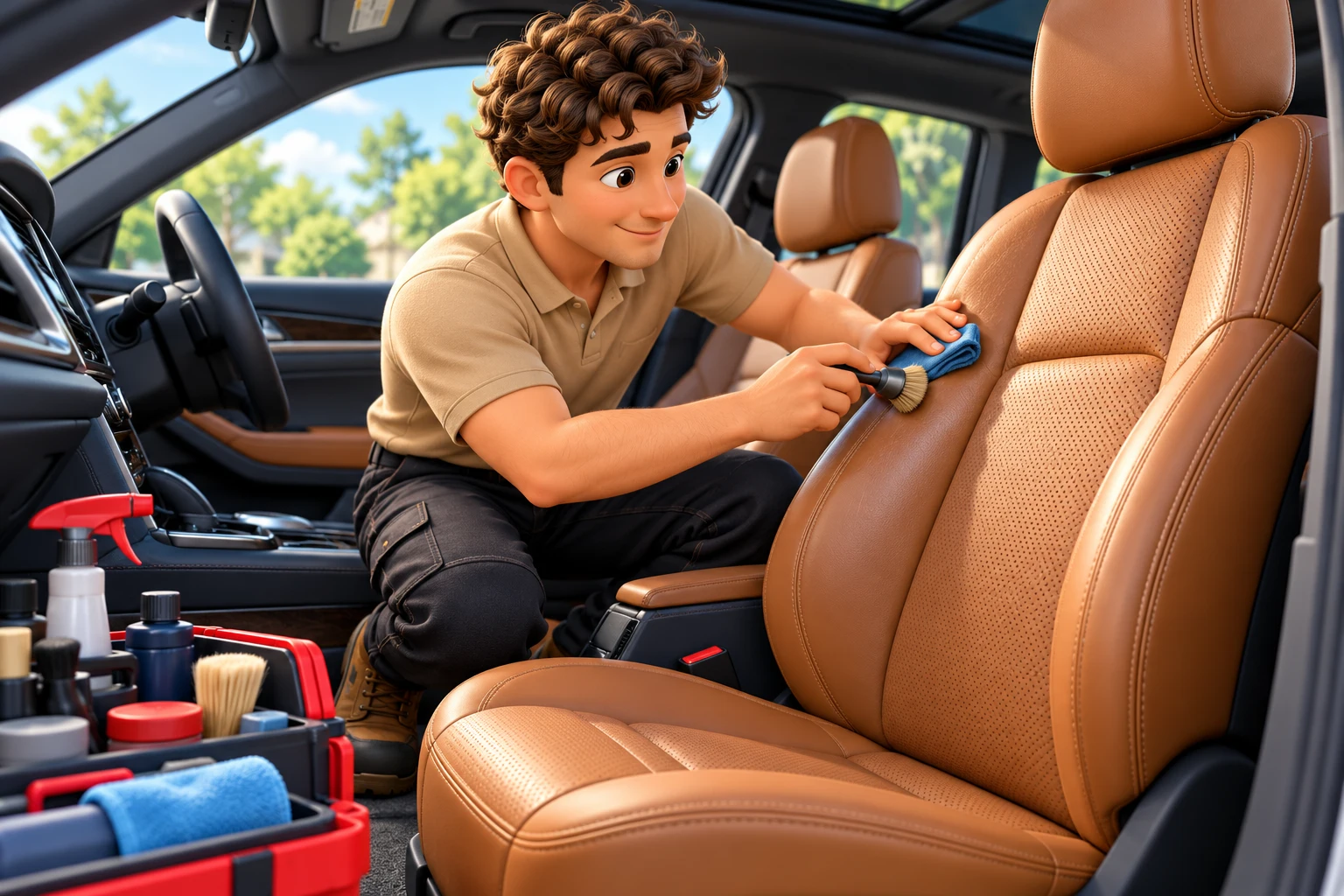 Automotive interiors — service illustration